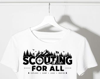 Scouting For All PNG – Mountains, Camp, Adventure Design (Digital Download)