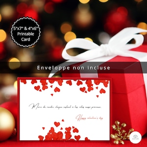 Cartes Saint Valentin ,  Cartes d'amour format PDF/PNG, papeterie digitale, design digital,Carte de veoux imprimable