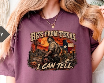 Texas Chainsaw Massacre Halloween Shirt, Retro Horror Tee, Halloween Ghost Comfort Colors® Shirt