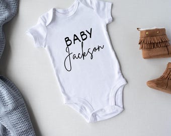 Custom Baby Onesie, Baby Announcement, Newborn Baby Gift, Personalized Bodysuit, Baby Shower Gift, New Baby Gift, Custom Baby Apparel