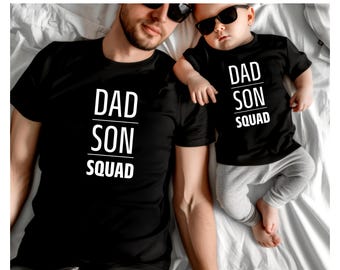 Dad Son Squad T-Shirt, Matching Father and son Shirt, Unbreakable Bond Tees, Daddy and me set, Father's Day Gift, Dad and son Shirt