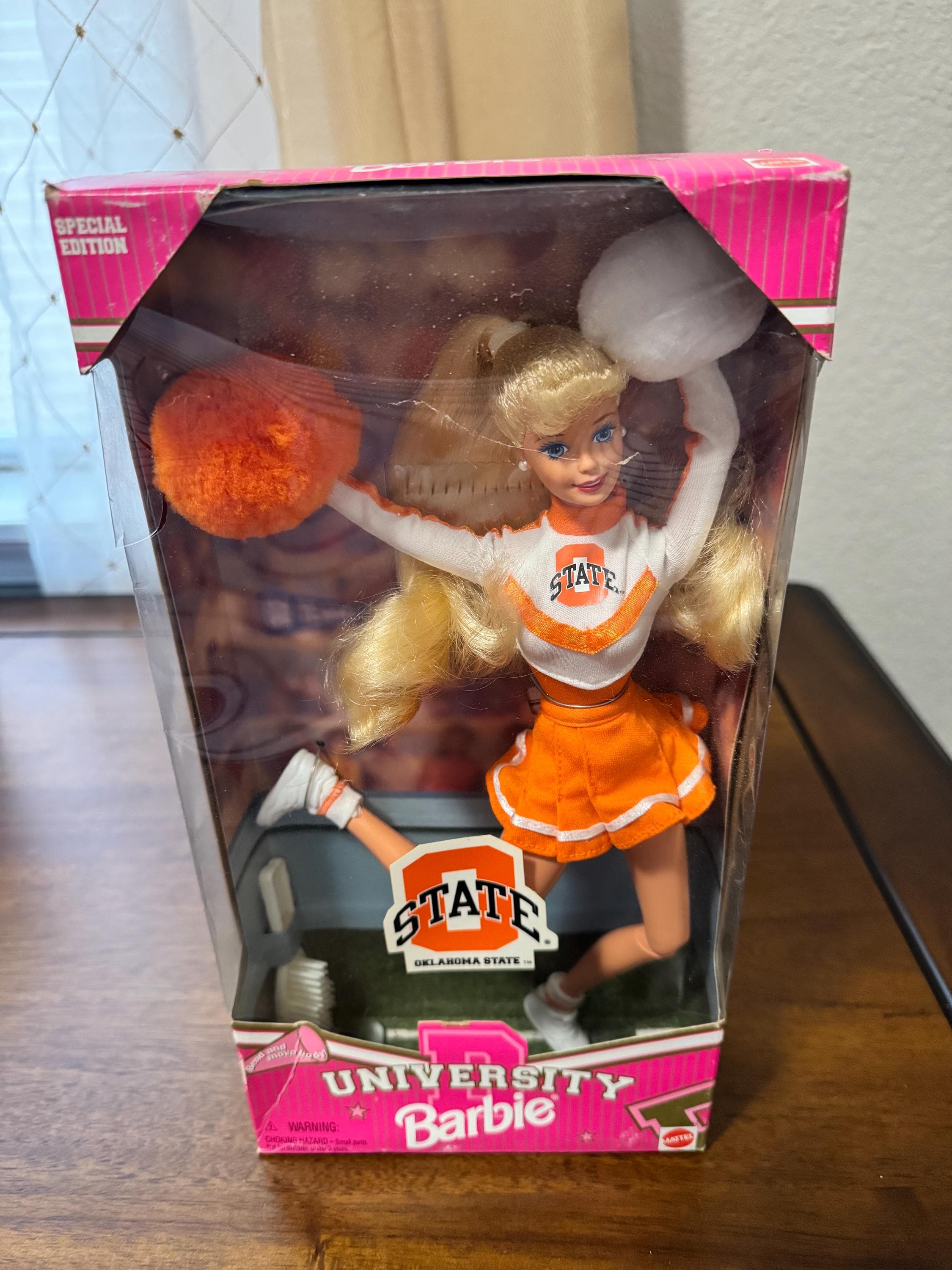 1997 Oklahoma STATE University Barbie Cheerleader Special Edition