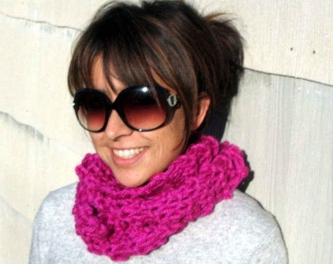 Chunky Knit Infinity Scarf - Etsy