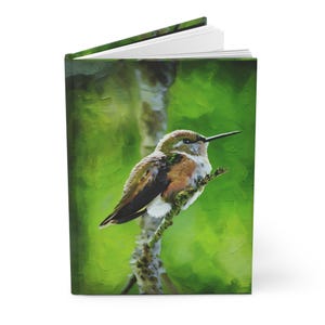 Hummingbird Journal: Nature Design Hardcover Notebook