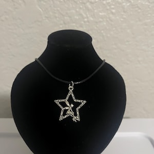 Black Cord Charm Necklaces