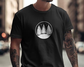 Nature Graphic T-Shirt: Unisex Relaxed Fit Hiking Tee