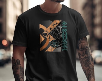 Abstract Geometric T-Shirt: Modern Art Graphic Tee