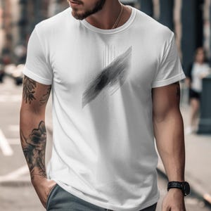 Camiseta gráfica abstrata: camiseta urbana de streetwear
