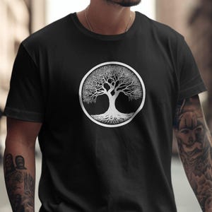 Tree of Life T-Shirt, Unique Tree Design Tee, Graphic Unisex T-Shirt, Nature Inspired Shirt, Relaxed Fit, Casual Wear, Gift for Nature