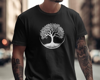 Tree of Life T-Shirt: Artistic Design, Relaxed Fit