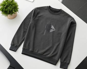 Geometric Sweatshirt: Abstract Art Crewneck - Unisex Fashion