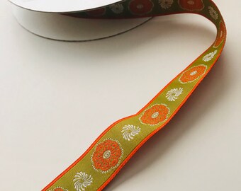 Grand Bazaar ribbon from Patty Young,  Sari Wrap Pear - 1 yard