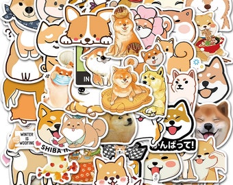 50 pcs "Sheba dog love" Stickers for laptop water bottle books endless ideas for adults tweens and kids Free Shipping