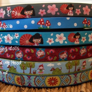 Miss Ling in Grey Farbenmix Ribbon 1 yd total image 3