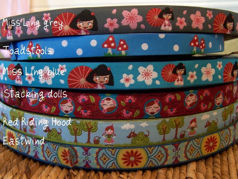Miss Ling in Grey Farbenmix Ribbon 1 yd total image 3