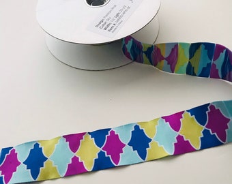 Grand Bazaar ribbon from Patty Young, Persian Wall Sky - 1 yard