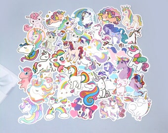 50 pcs "Unicorn Girl" Stickers for laptop water bottle books endless ideas for adults tweens and kids Free Shipping