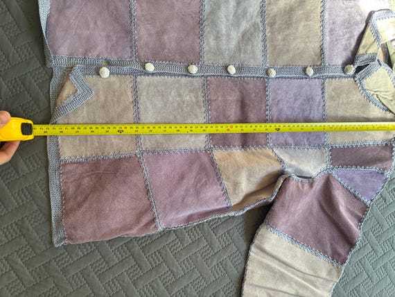 Genuine Leather Patchwork Jacket – Denim & Co (QV… - image 8