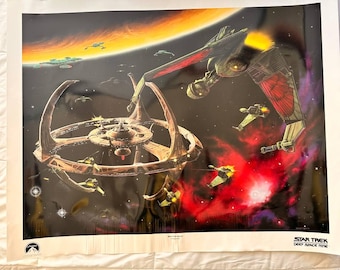 Star Trek Deep Space Nine “Way of the Warrior” Poster 1995 James C. Kirk 36x24 Vintage