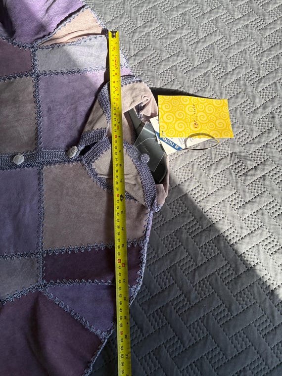 Genuine Leather Patchwork Jacket – Denim & Co (QV… - image 9