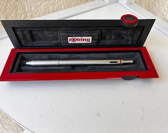 Vintage Rotring 3-in-1 Multi Pen Pencil 0.5mm Made in Holland Works w/ Case