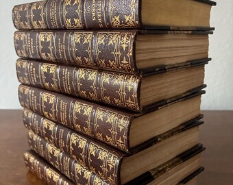 John Greenleaf Whittier – Whittier’s Works – Complete 7 Volume Antique Set – c. 1893