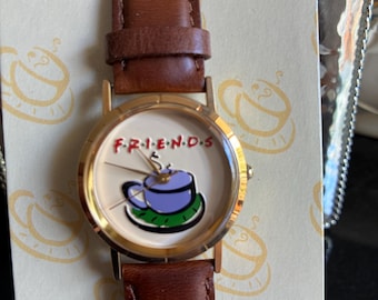 Vintage Friends Watch by Relic 1996 Warner Bros Coffee Cup Dial w/ Original Bag