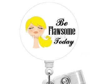 Flawsome Retractable Badge Reel -Dental Badge Holder - School Counselor Badge Clip - Medical Badge - Pharmacist Badge Holder - Humorous ID