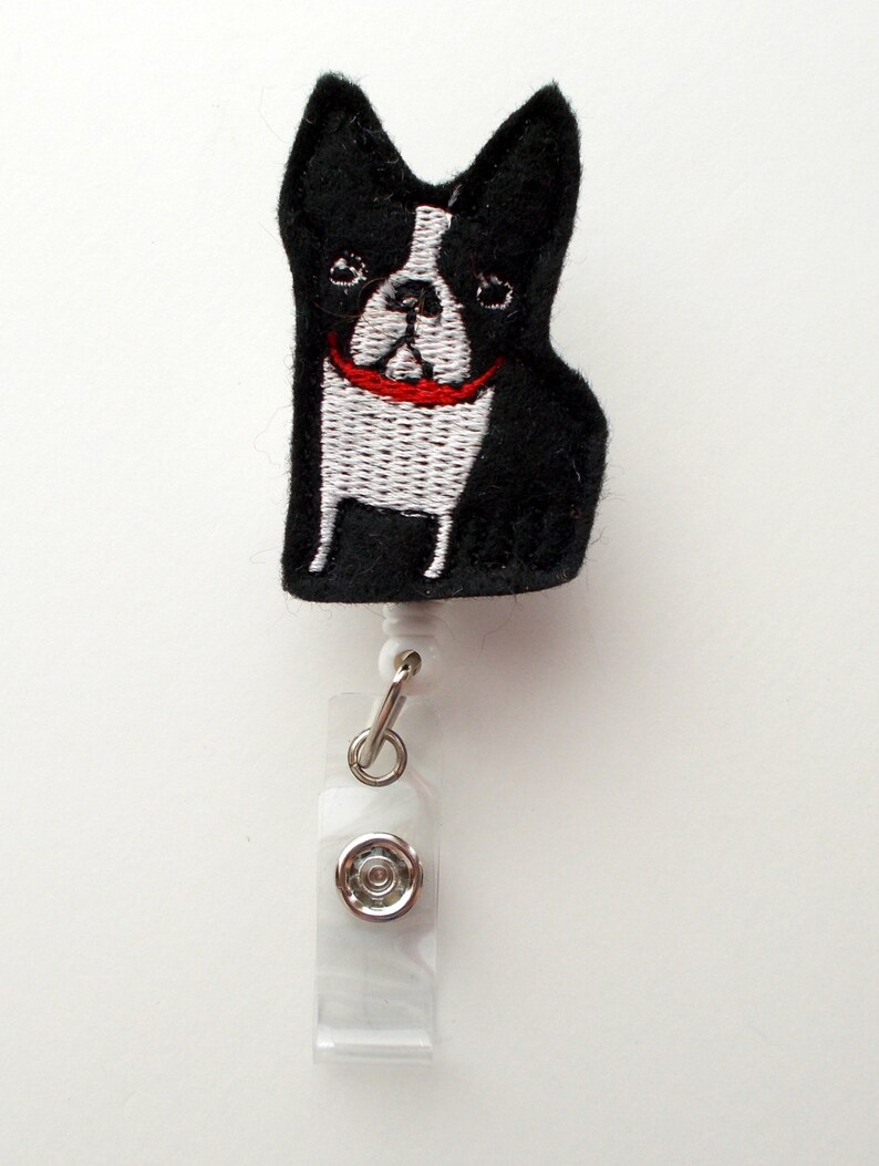 Boston Terrier Cute Badge Holder Nurses Badge Holder Etsy