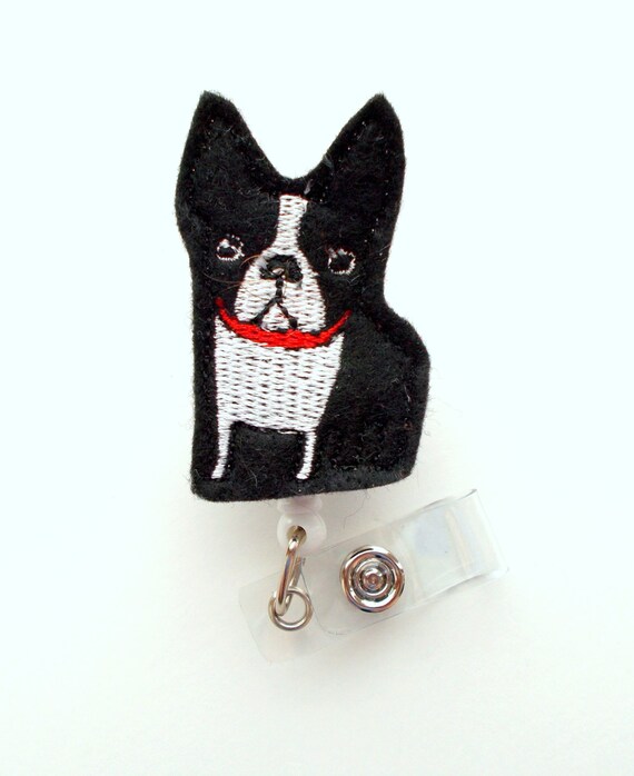 Boston Terrier Cute Badge Holder Nurses Badge Holder Etsy