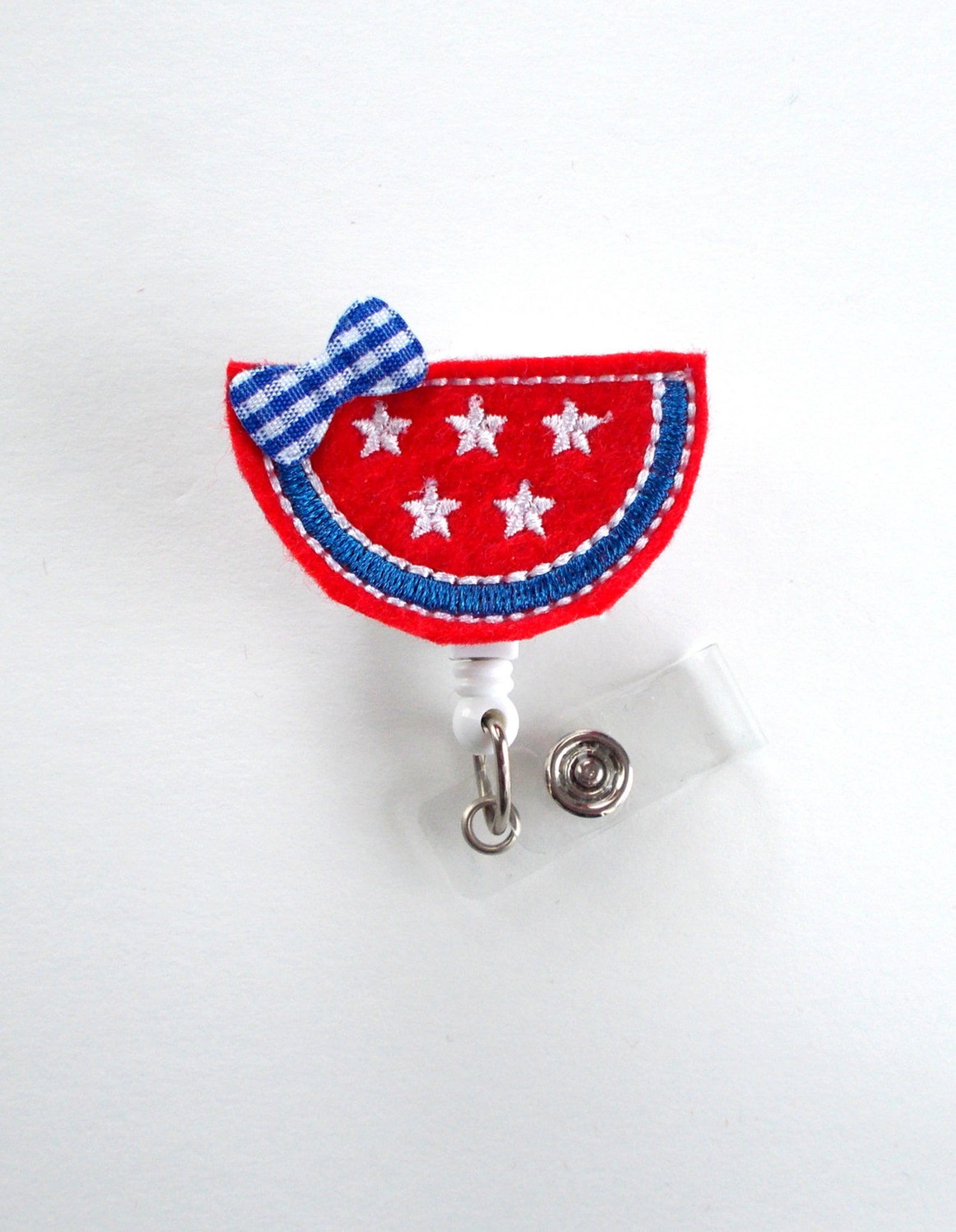 Patriotic Watermelon Cute Badge Holder Nurses Badge Holder Etsy