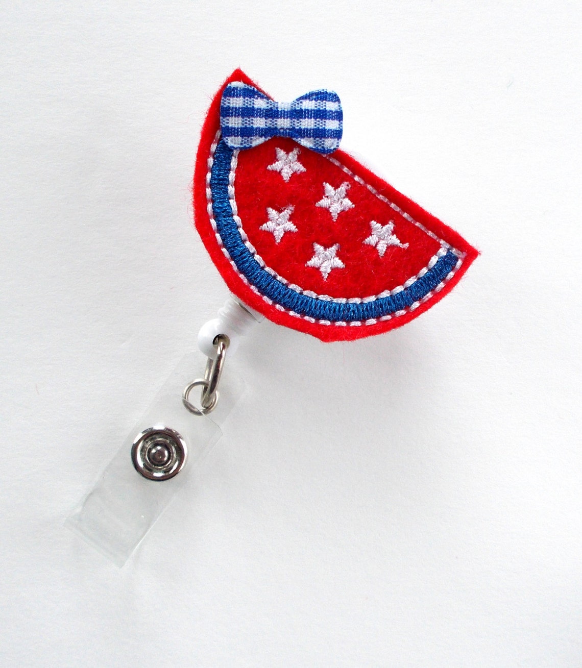 Patriotic Watermelon Cute Badge Holder Nurses Badge Holder Etsy
