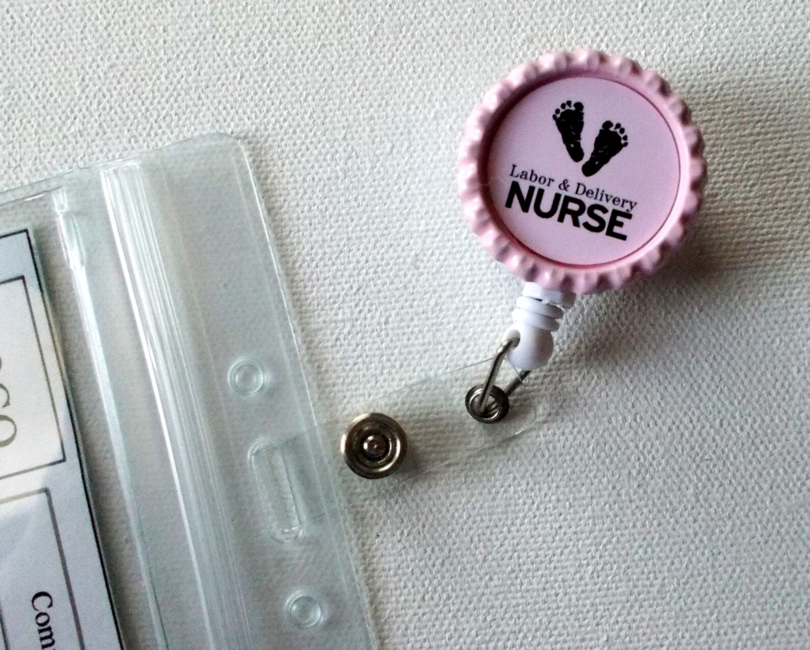 Labor and Delivery Nurse Baby Pink Nurses Badge Holder Etsy