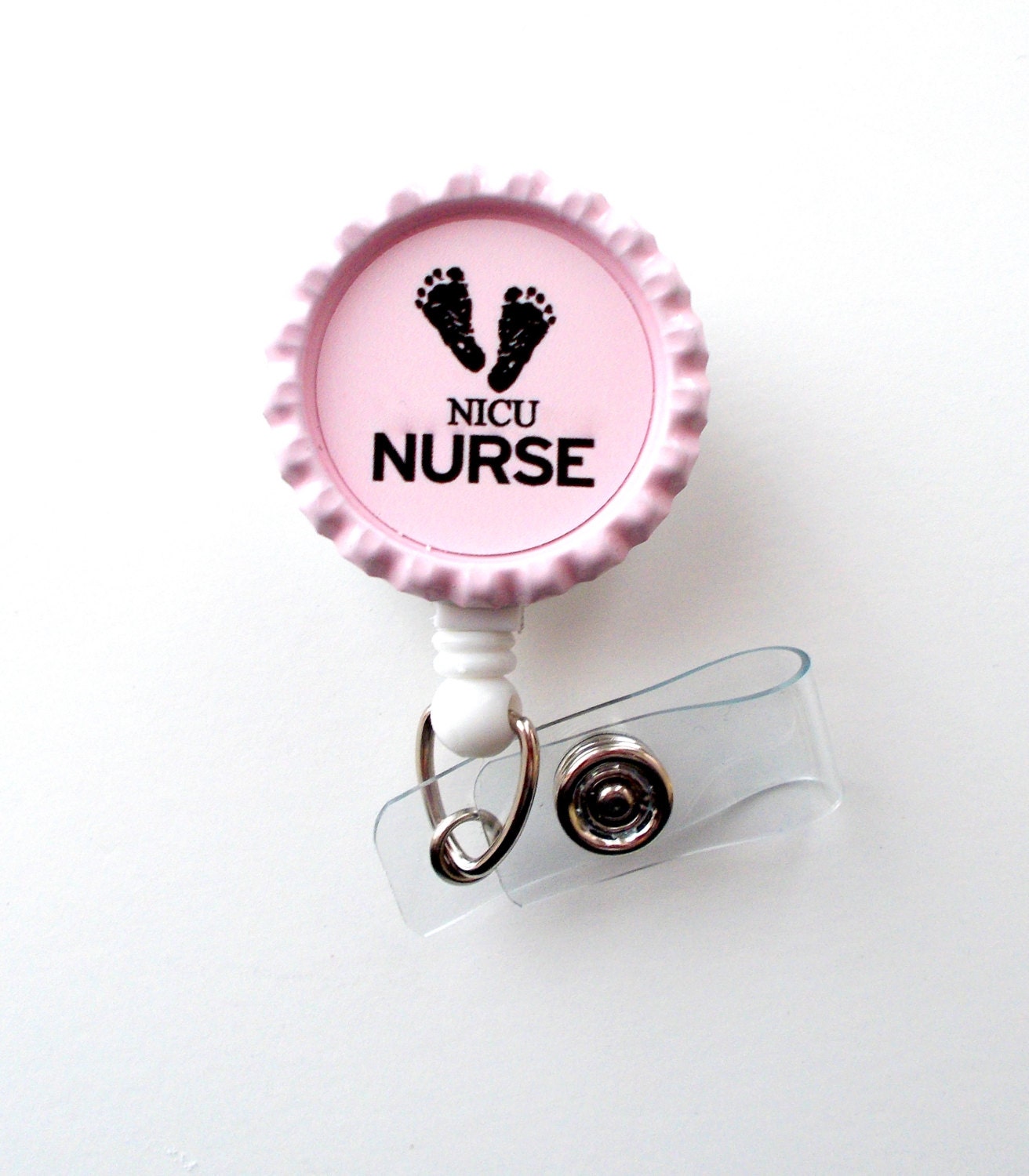 NICU Nurse Baby Pink Nurses Badge Holder Nursing Badge Etsy