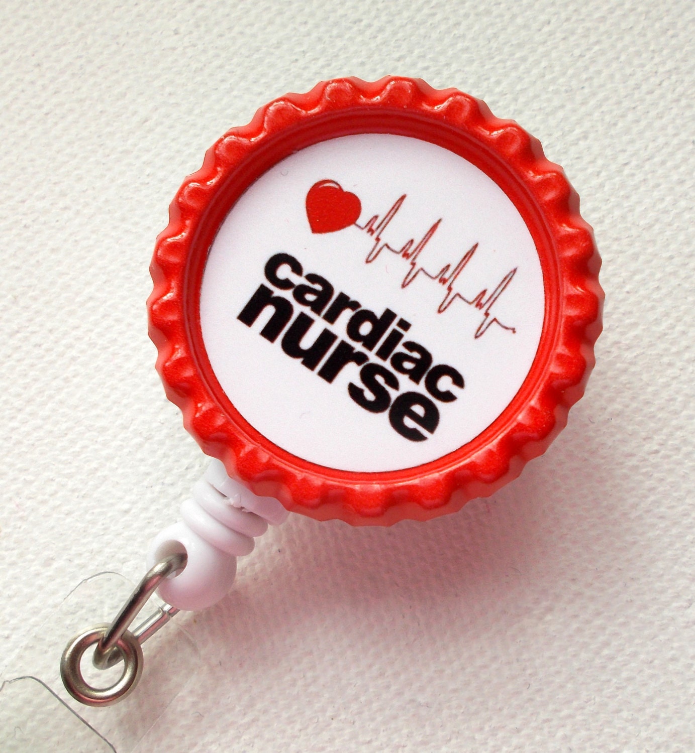Cardiac Care Nurse ID Badge Holder Badge Reel Name Badge Etsy