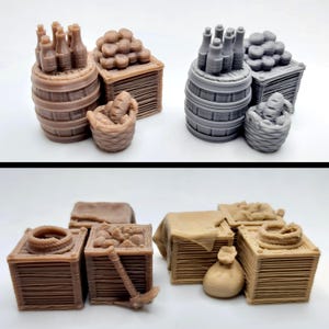 Small Cargo - Miniatures, 28mm, Dungeons and Dragons, D&D, DnD, TTRPG, Tabletop, Fantasy, BriteMinis