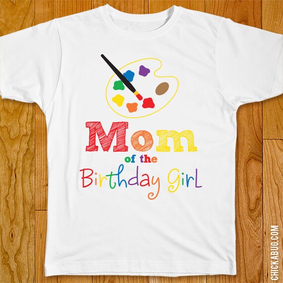 Art Birthday Iron-On - Mom/Dad/Family of the Birthday Boy or Girl - Customizable for any wearer Il_570xn