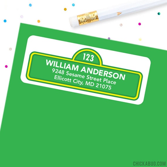30 Custom Green Monkey Personalized Address Labels