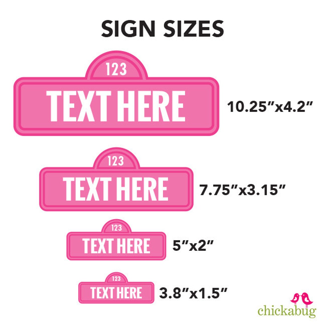 EDITABLE INSTANT DOWNLOAD Pink Sesame Street Signs Editable Etsy