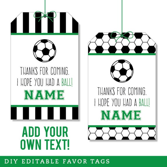 25 soccer balls printable cupcake toppers tags template etsy soccer