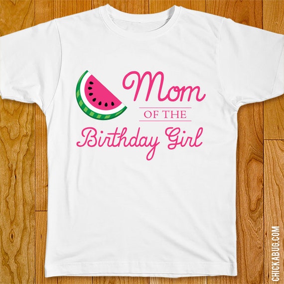 Watermelon Birthday Iron-On - Mom/Dad/Family of the Birthday Girl - Customize for any wearer! Il_570xn