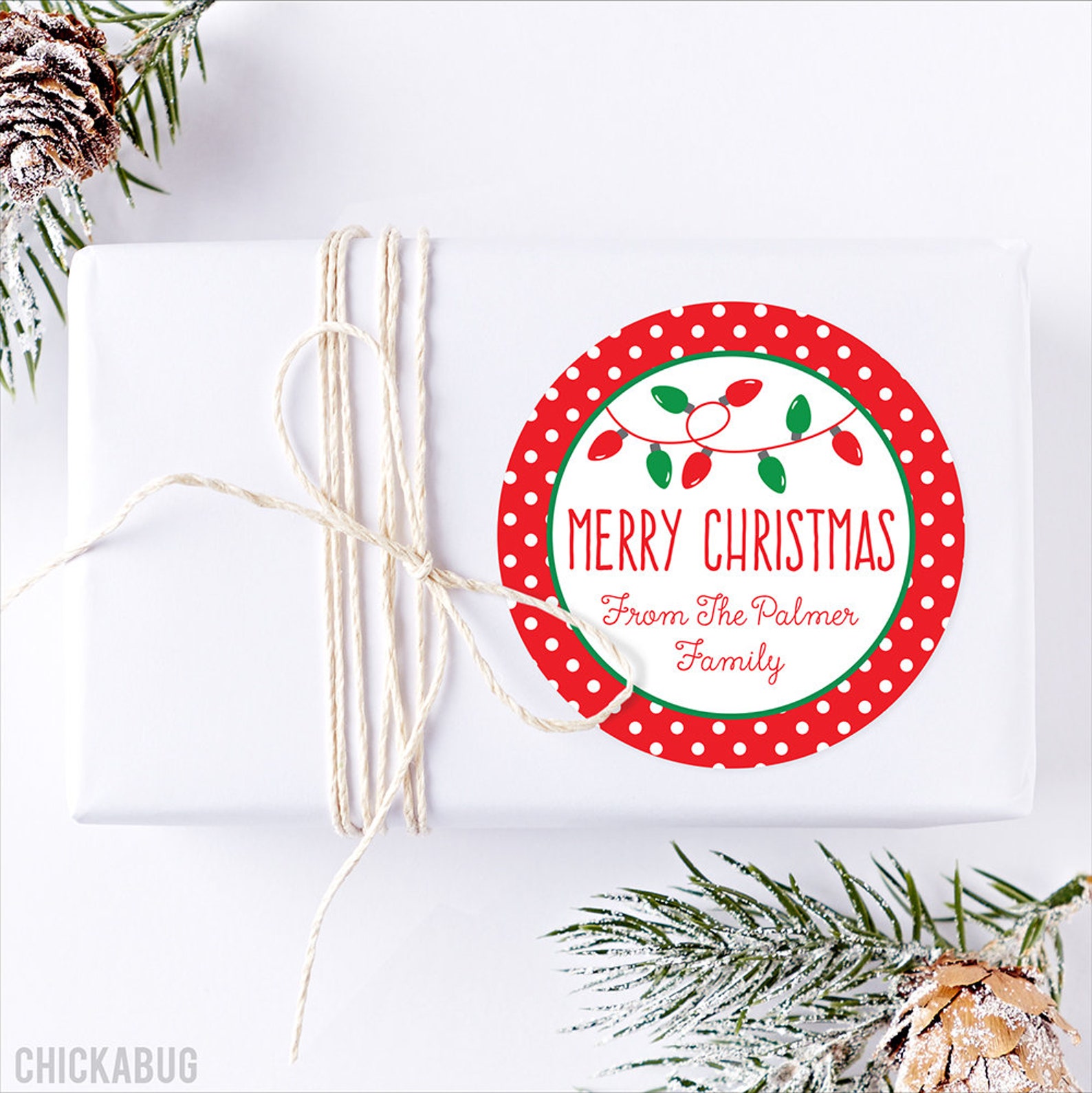 Christmas Stickers Personalized Gift Labels Christmas  Etsy