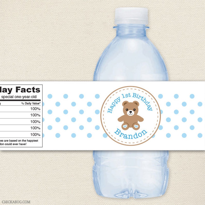 teddy bear water bottle