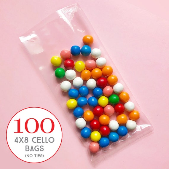 50% Off Sale! - 100 Cello Candy Bags (4"x8") - Treat Bags for Party Favors Il_570xn
