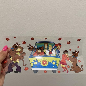 Cartoon Dog and Van UV DTF Wrap Transfer 16oz | No Heat Needed | Waterproof | Permanent Adhesive