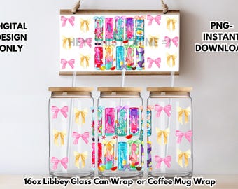 Energy Drink 16oz PNG Digital Download PNG for 16oz Libbey Jars Glass Can-Coffee Sublimation Coffee Mugs DOWNLOAD only