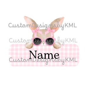 Personalized Easter Names for Girls | Cute Bunny Name PNG | Made to Order Custom Easter Name