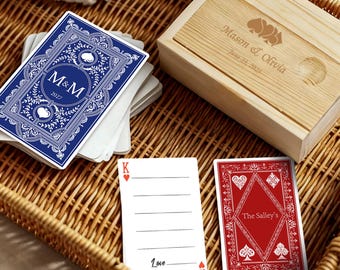 Personalized Wedding Playing Cards – Custom Photo Deck, Creative Guestbook Alternative, Engagement Gift, Bridal Shower Keepsake, Xmas Gift