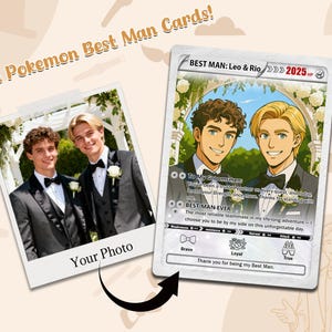 groomsmen pokemon card Trading Proposal Box Pokeman Groomsman Card - Etsy