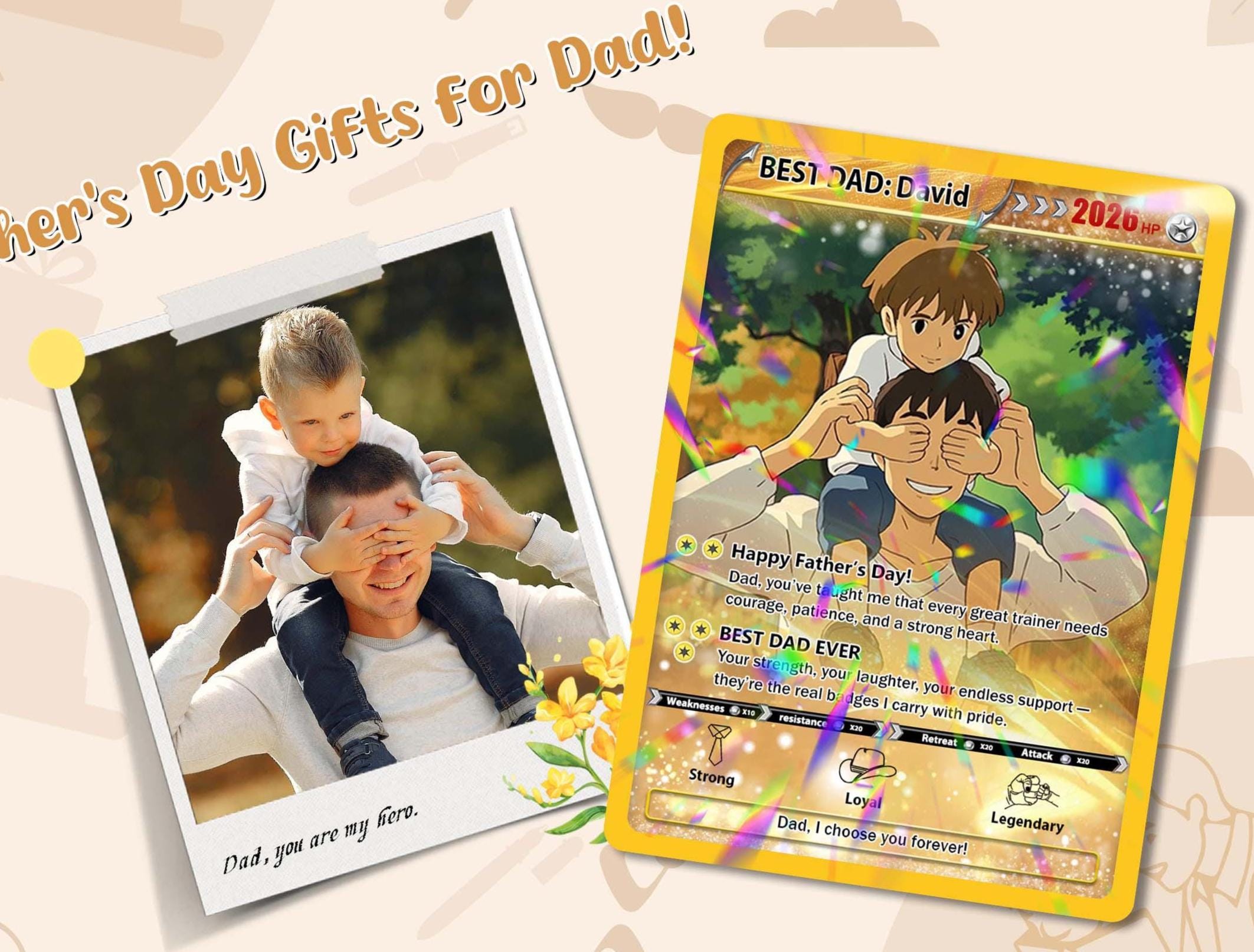 custom pokemon card fathers day Custom Pokemon Fathers Day Card, Editable Pokeman Cards, Poke Gift For –  CreativeRino